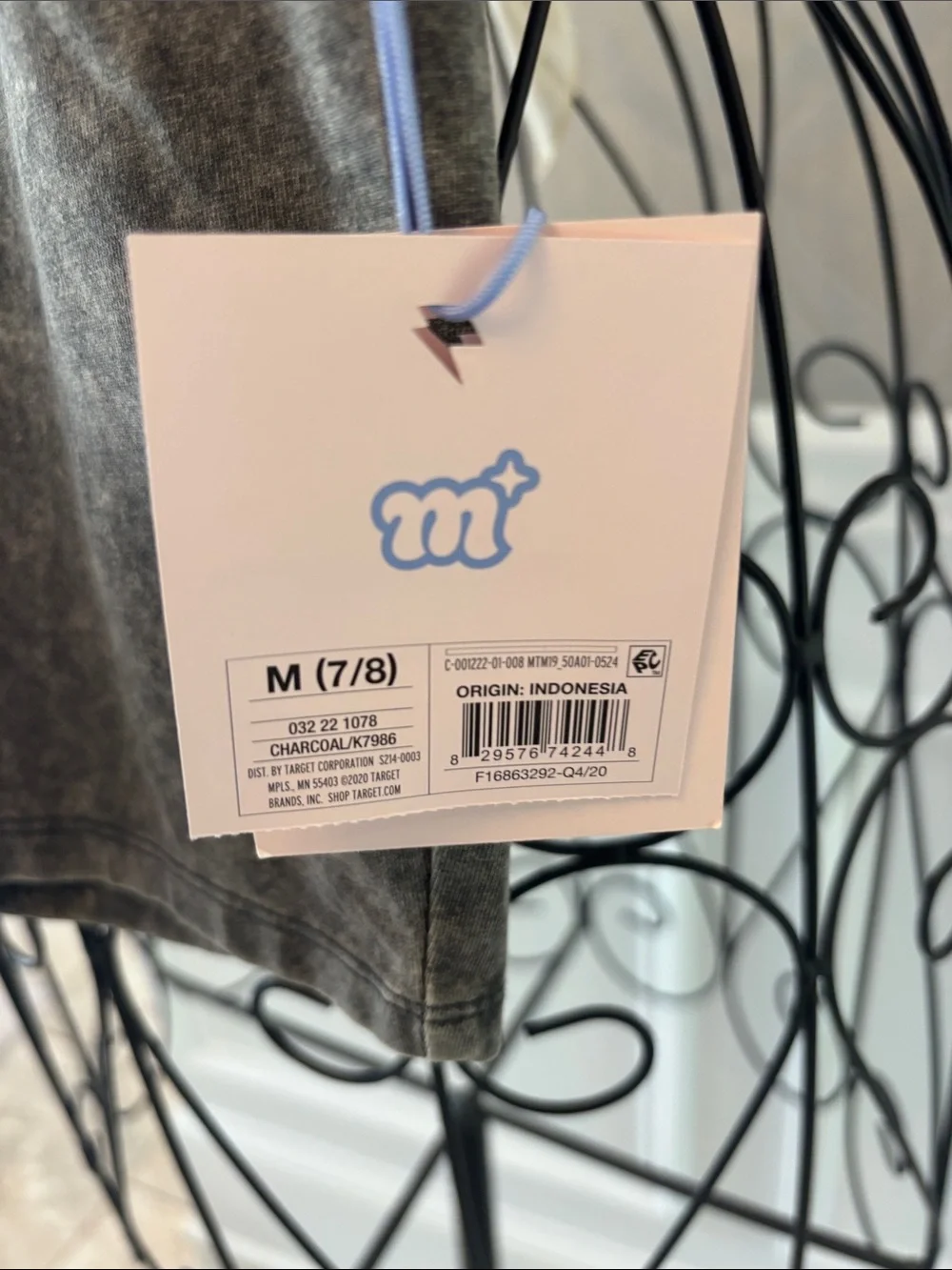 More Than Magic Kids Gray Mineral-Wash Leggings Shorts